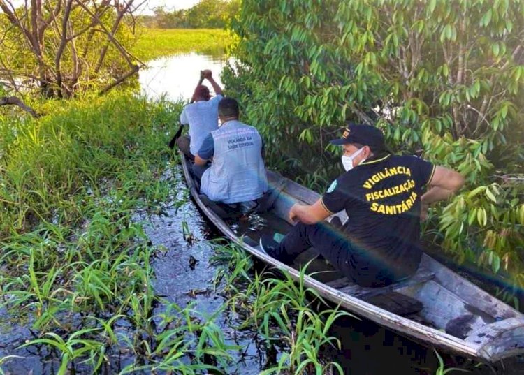 FVS-RCP realiza busca ativa de novos casos da suspeita de surto de Doença Transmitida por Alimento, em Manacapuru