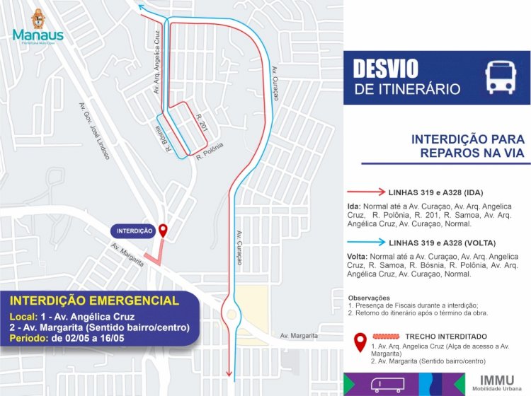 Linhas da zona Norte terão itinerários alterados por 15 dias