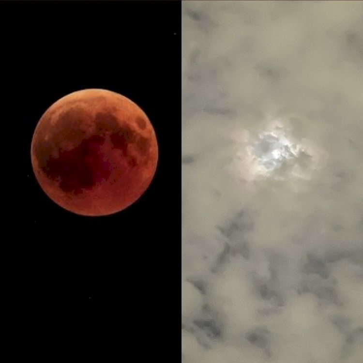 Em Manaus, tempo nublado frustra a visualização do Eclipse Lunar total