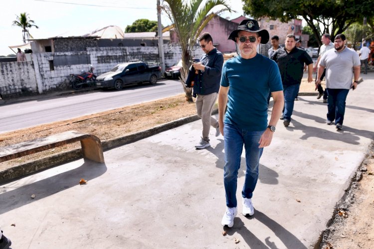 Prefeito David Almeida vistoria ações de recuperação viária na zona Centro-Oeste de Manaus