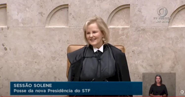 Rosa Weber toma posse como presidente do STF, defende a democracia e repudia discurso de ódio e intolerância