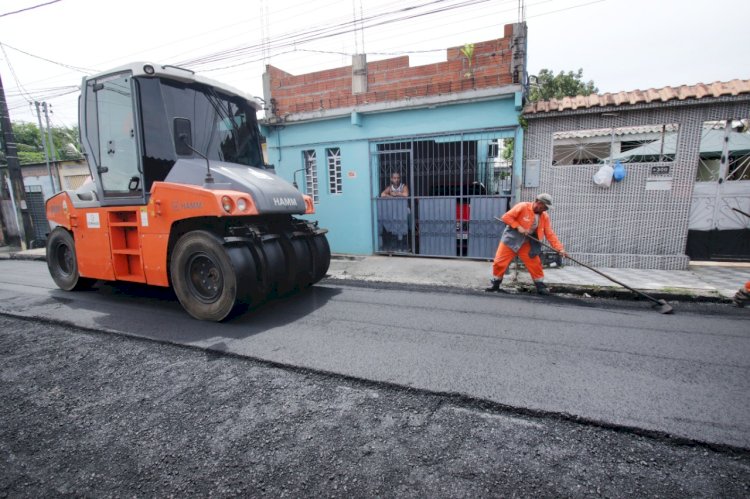 Prefeitura de Manaus avança nas obras do programa ‘Asfalta Manaus' no bairro Santa Etelvina