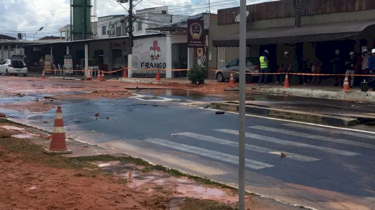 Águas de Manaus diz que deve concluir reparos em tubulação que se rompeu na Zona Oeste até o início da noite