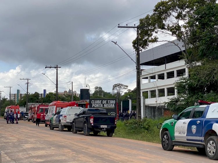 Explosão de gerador deixa quatro mortos e um ferido em clube de tiros, em Manaus