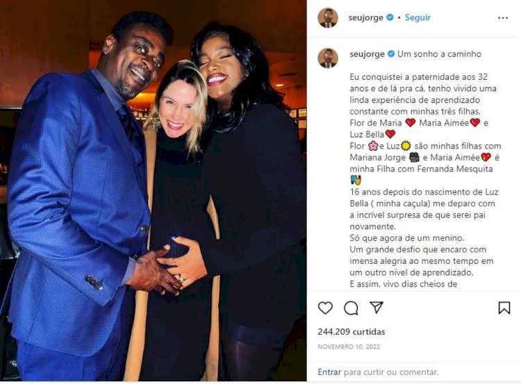 Seu Jorge não consegue registrar filho como ‘Samba’ após recusa de cartório em SP; para oficial, nome é ‘incomum’, e juiz irá decidir