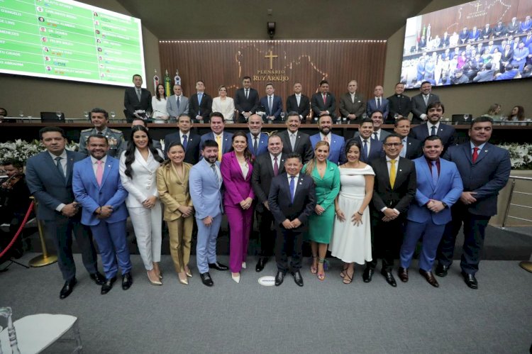 Em posse de deputados, governador Wilson Lima destaca trabalho com a Assembleia para avançar em pautas sociais e geração de emprego e renda  