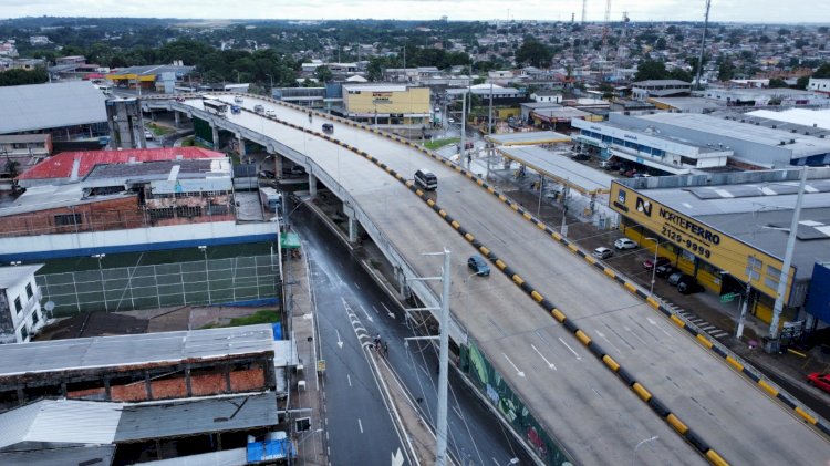 Prefeitura de Manaus realiza obra de manutenção no viaduto do Manoa a partir desta sexta-feira