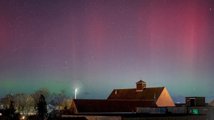 Em rara aparição, aurora boreal é vista nos céus do Reino Unido