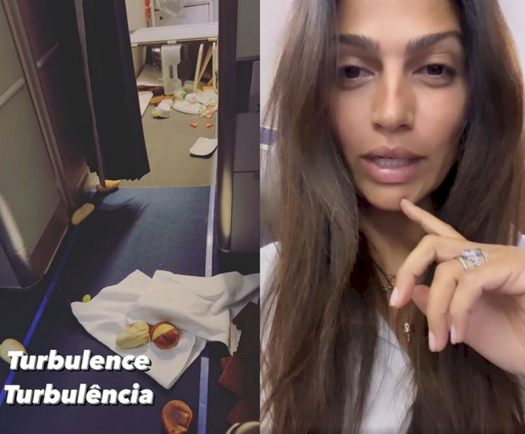 Camila Alves McConaughey estava em voo da Lufthansa que sofreu queda de altitude durante tempestade: 'Caos'