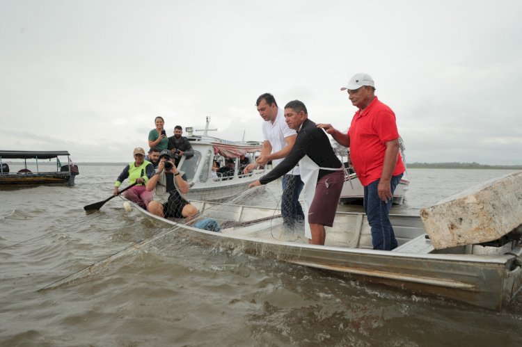 Na retomada da Pesca do Mapará, Governador Wilson Lima destaca geração de renda e atuação dos pescadores para garantir a preservação da espécie