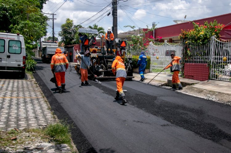 Prefeitura leva ‘Asfalta Manaus’ ao Parque 10 de Novembro e recupera ruas esquecidas por 30 anos