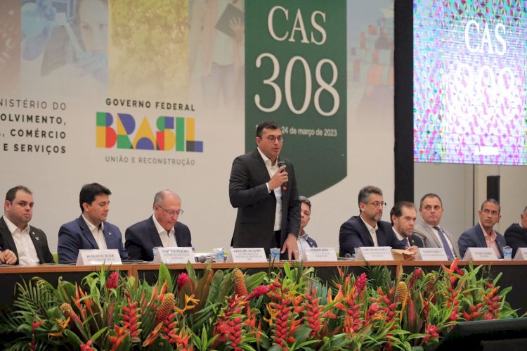 Wilson Lima pede a Alckmin garantias a empregos gerados na ZFM, durante reunião do CAS
