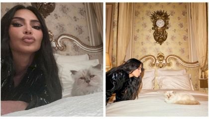 Kim Kardashian compartilha encontro com “gata milionária” do estilista Karl Lagerfeld