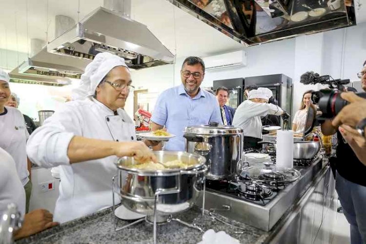Wilson Lima inaugura primeira Escola de Educação Profissional e Tecnológica de Gastronomia do Amazonas