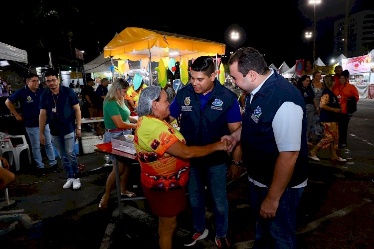 Com a Comissão de Defesa do Consumidor, presidente da Aleam, deputado Roberto Cidade, fiscaliza Festival Folclórico do CSU