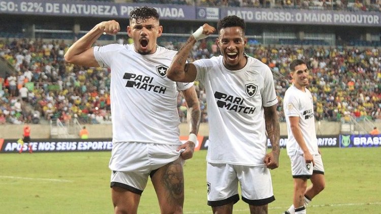 PELA 11ª RODADA DO CAMPEONATO BRASILEIRO. NA ARENA PANTANAL, BOTAFOGO VENCE O CUIABÁ POR 1X0 E SEGUE NA LIDERANÇA ISOLADA DO CAMPEONATO BRASILEIRO