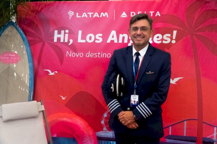 Conheça Harley Meneses, piloto manauara que comandou voo inaugural entre São Paulo e Los Angeles, nos EUA