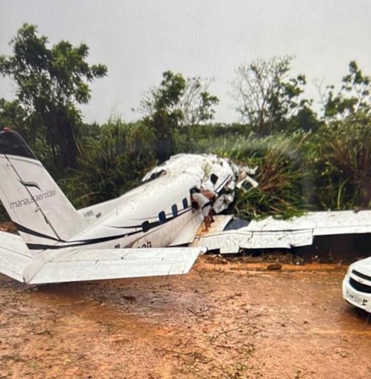 Avião que caiu no AM estava carregado com itens de pesca esportiva, dizem moradores