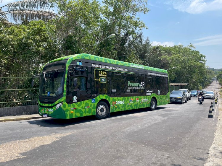 Prefeitura realiza viagem de avaliação para operação do ônibus elétrico em Manaus