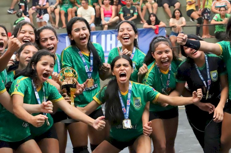 Festa do interior: Urucará conquista Amazonense de Handebol Cadete em duas categorias