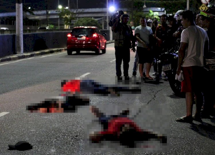 Três homens morrem a tiros após suposta tentativa de assalto na Avenida André Araújo