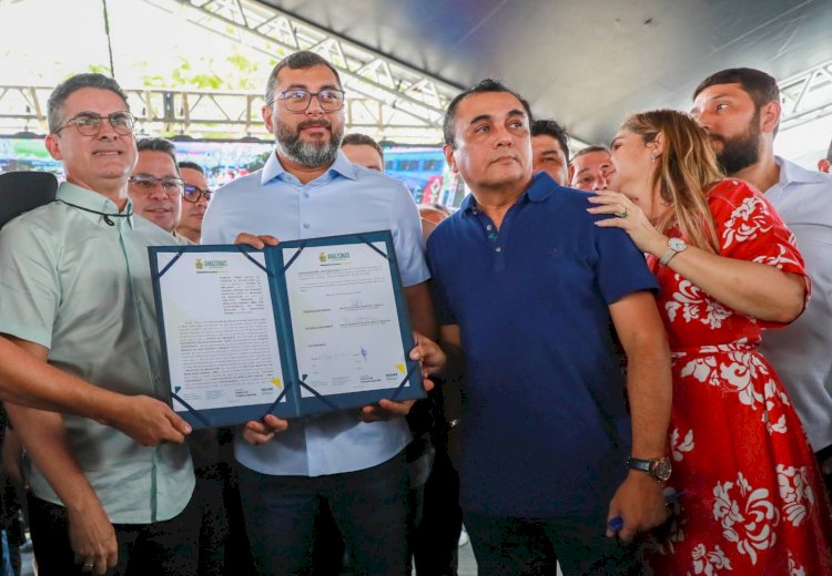 Em inauguração do complexo viário prefeito José Fernandes, Wilson Lima renova convênio que garante o Passe Livre Estudantil