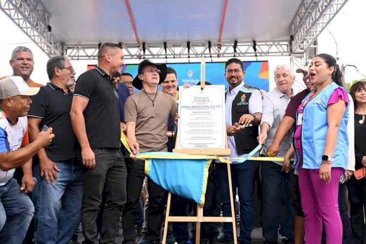 Prefeito de Manaus inaugura a primeira feira municipal no bairro Colônia Antônio Aleixo