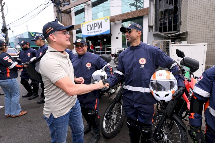 Prefeitura de Manaus amplia frota do Samu com 16 motolâncias para atendimento de emergências pré-hospitalares