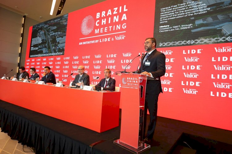 Governador Wilson Lima apresenta projetos de economia e sustentabilidade para potenciais investidores chineses