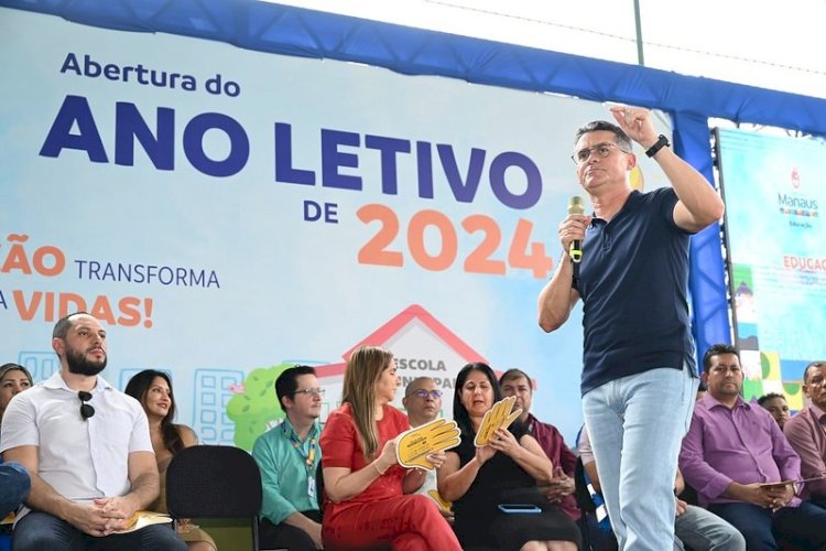 Prefeito abre ‘Ano Letivo 2024’ na rede municipal e destaca investimentos visando melhorar índices no Saeb