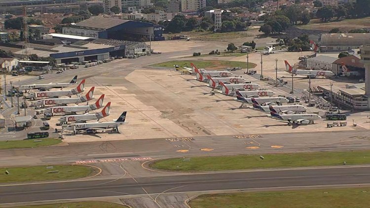 Pousos e decolagens do Aeroporto de Congonhas são suspensos após queda de energia