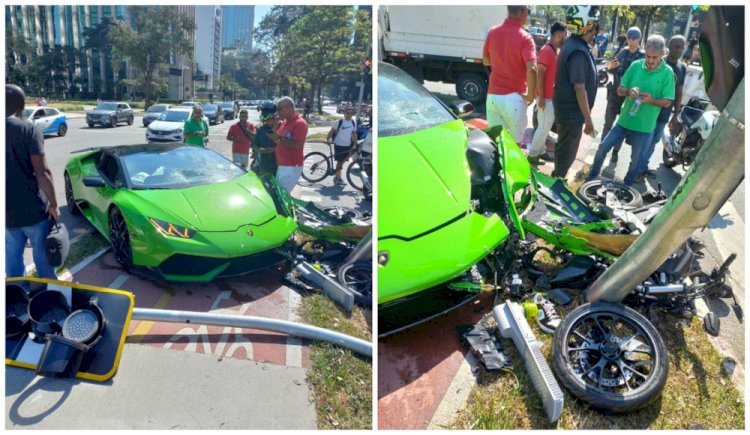 Polícia tenta localizar ladrão que roubou relógio de R$ 200 mil e foi atropelado por Lamborghini de mais de R$ 3 milhões em SP.