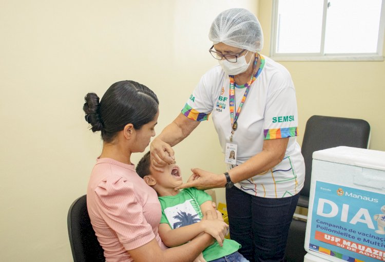 Prefeitura de Manaus inicia campanha de vacinação contra a pólio na próxima segunda-feira, 27/5