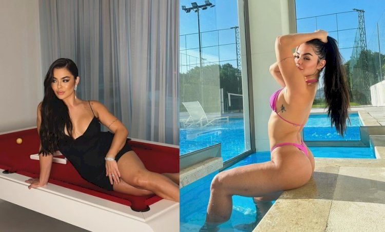 Nora modelo de Romário transforma mansão do ex-jogador em cenário para fotos; veja