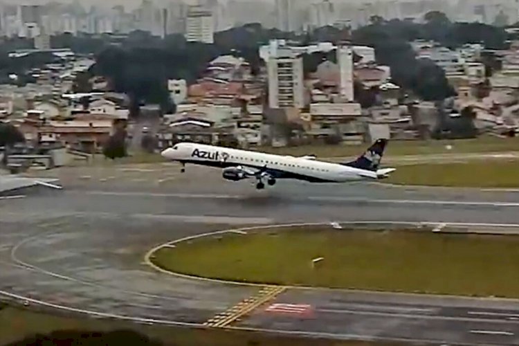 Avião da Azul decola pouco antes do fim da pista no Aeroporto de Congonhas; companhia abre apuração interna