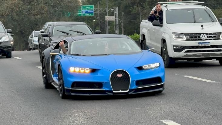 Bugatti Chiron de R$ 50 milhões circula por São Paulo; conheça o novo carro mais caro do país