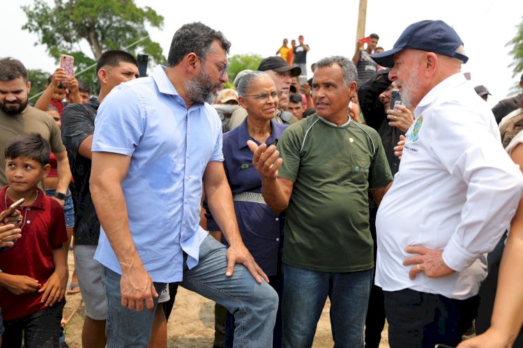 Em visita a comunidades de Manaquiri, Alvarães e Tefé, Governador Wilson Lima reforça pedidos de apoio no enfrentamento à estiagem ao presidente da República