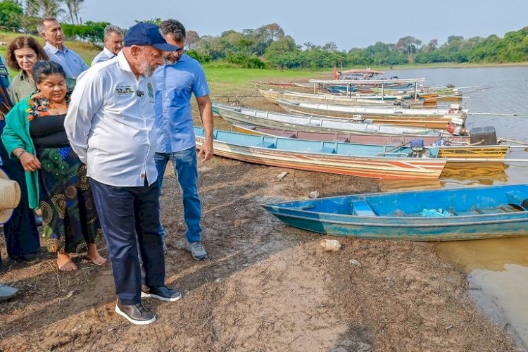 Lula visita Amazonas e anuncia plano de ajuda emergencial contra a seca