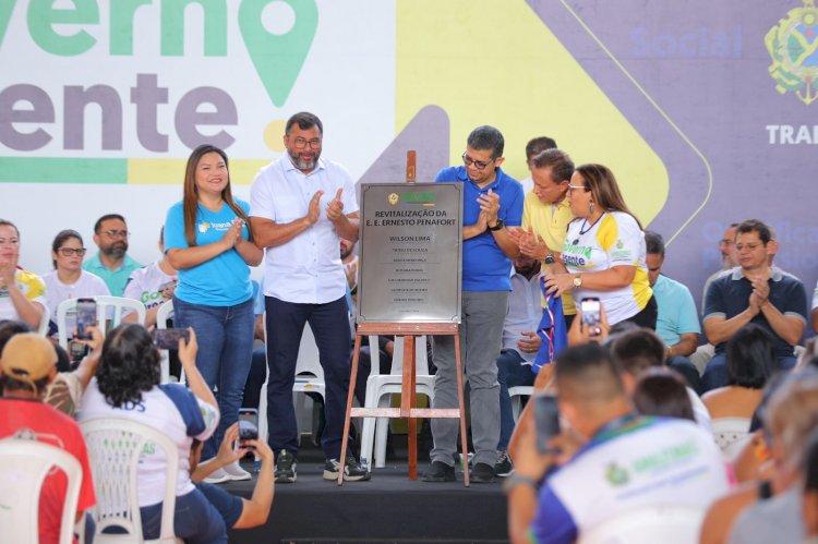 Governador Wilson Lima entrega escola revitalizada na 14ª edição do Governo Presente, na zona leste de Manaus