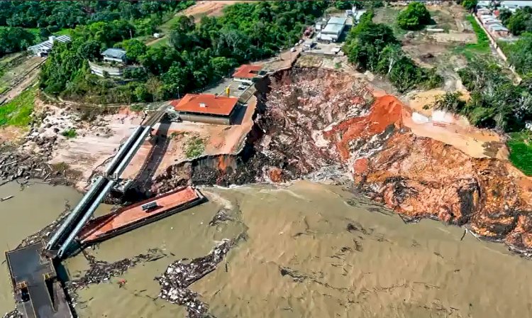 Porto que desabou no AM, deixando 2 desaparecidos e 10 feridos, foi construído em local inadequado, diz especialista