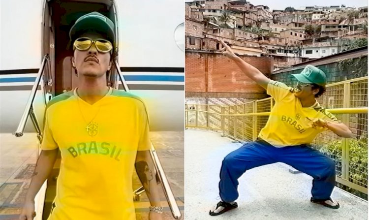 Bruno Mars se despede do Brasil cantando funk em português: 'Cadê as popozudas fazendo quadradinho?'