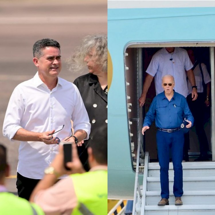 Prefeito David Almeida recepciona presidente norte-americano Joe Biden em Manaus e destaca a importância da visita