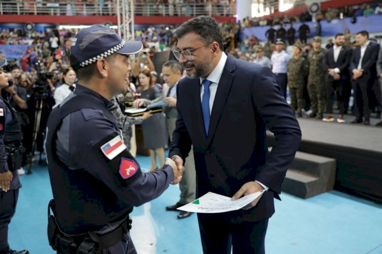 Durante formatura de mil novos policiais militares, Governador Wilson Lima reforça compromisso com o fortalecimento da Segurança no Amazonas