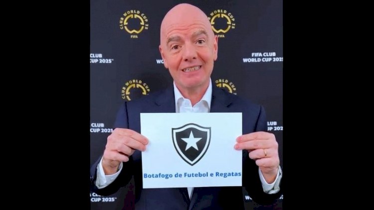 Gianni Infantino saúda Botafogo por título e vaga no Mundial