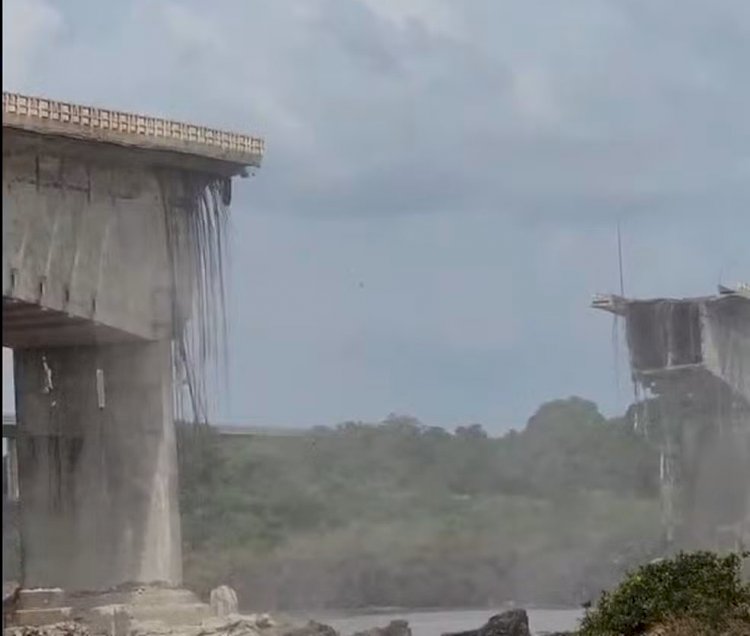 Vão central de ponte que liga Tocantins ao Maranhão desaba; DNIT indica desvios