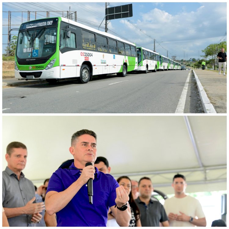 Prefeito David Almeida entrega 20 novos ônibus e reforça compromisso histórico com o transporte público