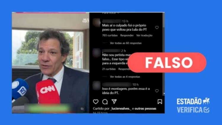 AGU Notifica Facebook A Remover Vídeo Falso Que Associa A Haddad Fala De Que Plano É ‘Taxar Tudo’