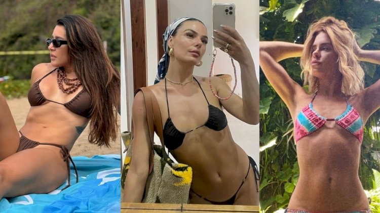 Biquíni invertido: tendência ousada faz sucesso entre as famosas no verão; veja fotos