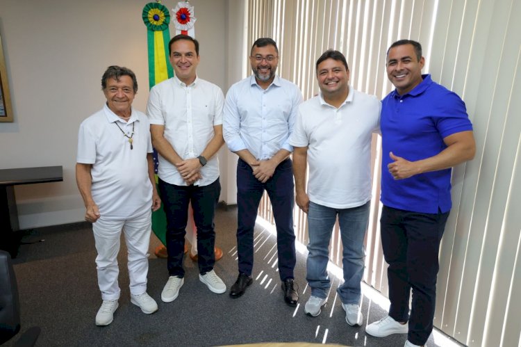 Festival de Parintins 2025: Governador Wilson Lima reúne-se com presidentes dos bois Caprichoso e Garantido