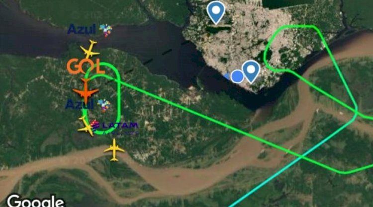 Temporal impede pouso de cinco voos no Aeroporto de Manaus neste sábado